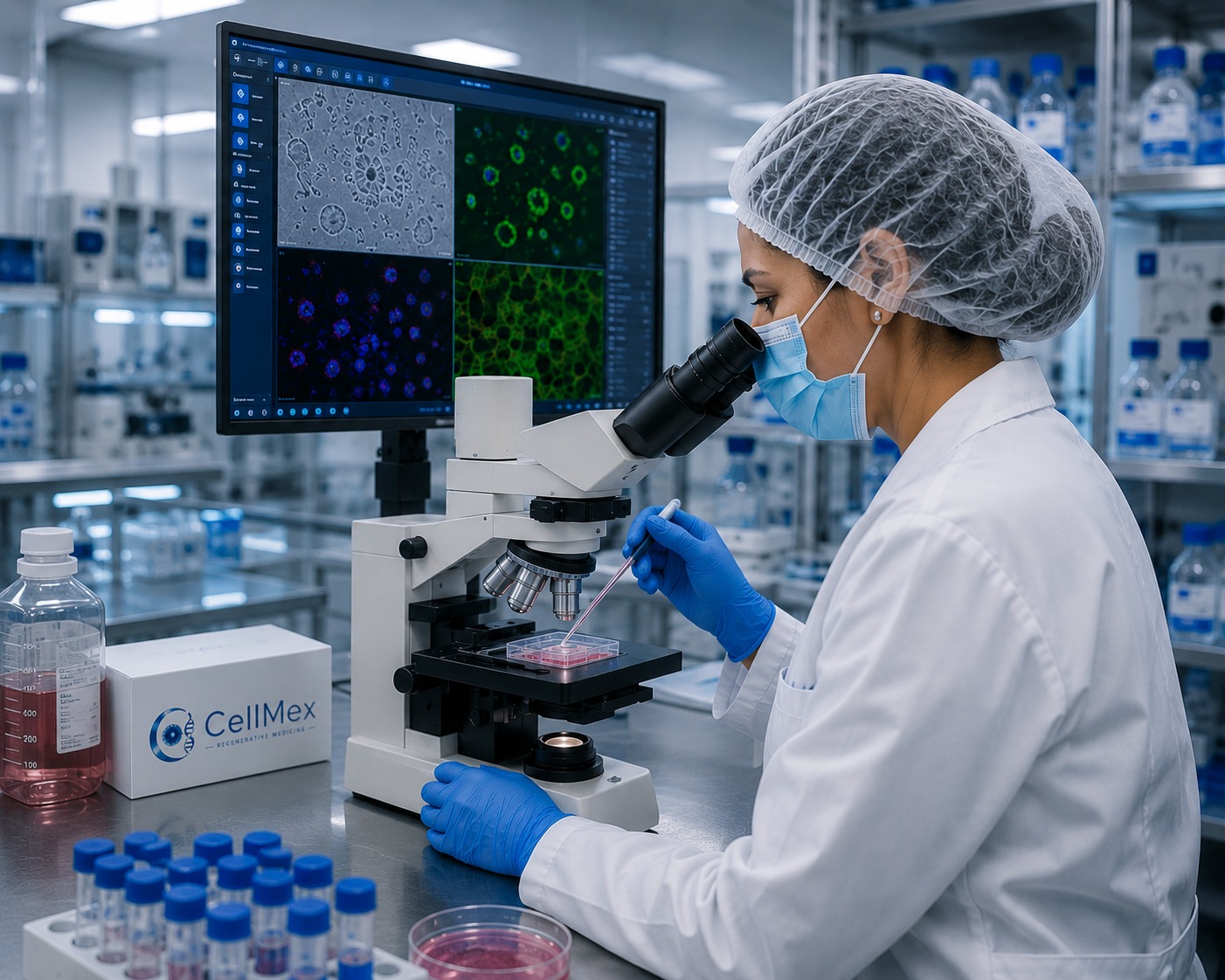 Microscopic assessment in the CELLMEX laboratory
